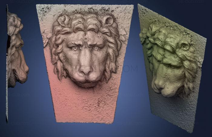 3D model lion mask (STL)